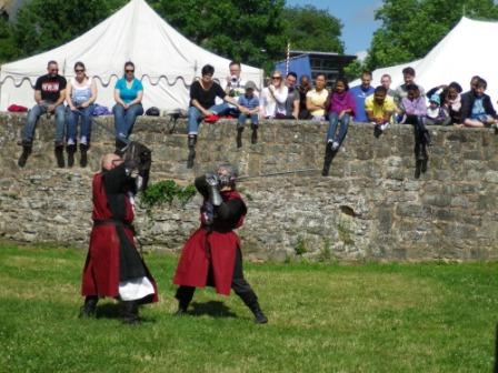 Exhibition fight at the Medieval Market of Lichtenberg Castlei