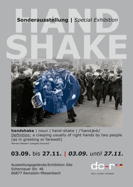 Poster Exhibition Handshake at Docu Center Ramstein