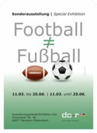 Poster of the Exhibition: Football ≠ Fußball