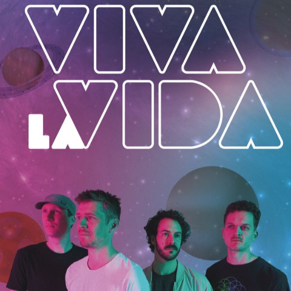 Picture of the four musicians of Viva La Vida - a Coldplay tribute band