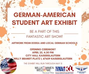 Poster German-American Student Art Exhibit
