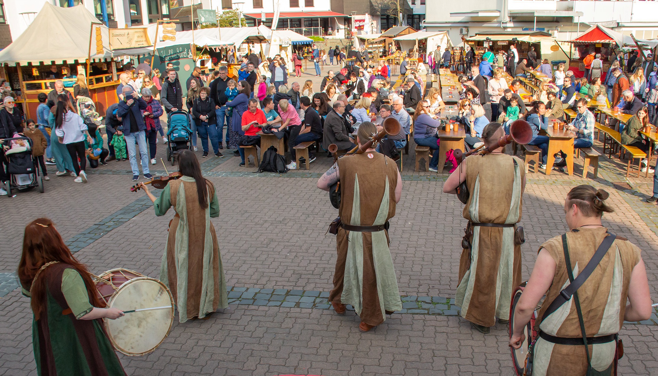Medieval Band performing at the Medieval Spectacle in Ramstein