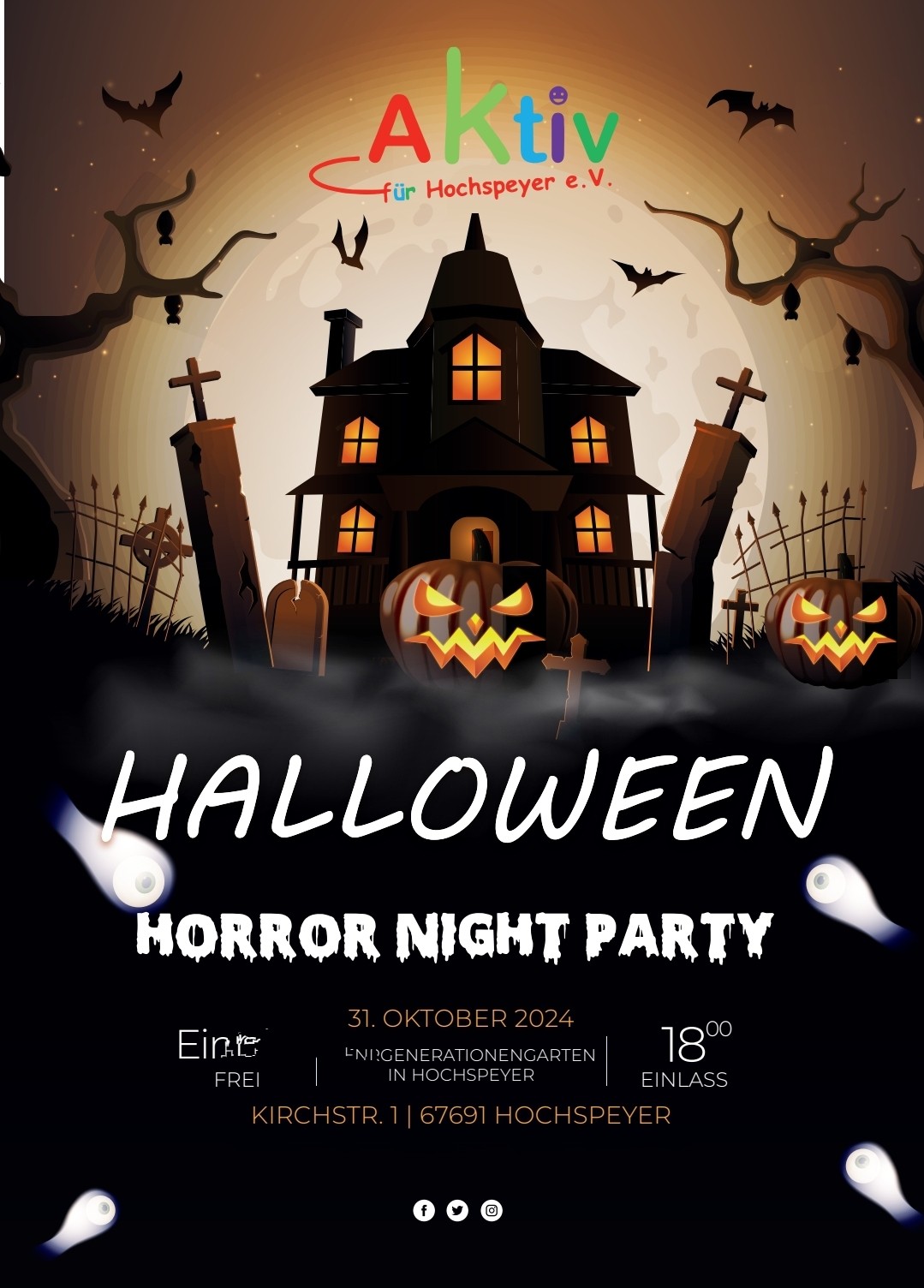 Poster of the Halloween Party in Hochspeyer