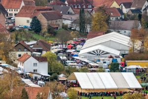 Picture of the fairground with the Quirnbach Horse Market