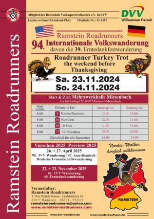 Poster of the International Volksmarch in Miesenbach