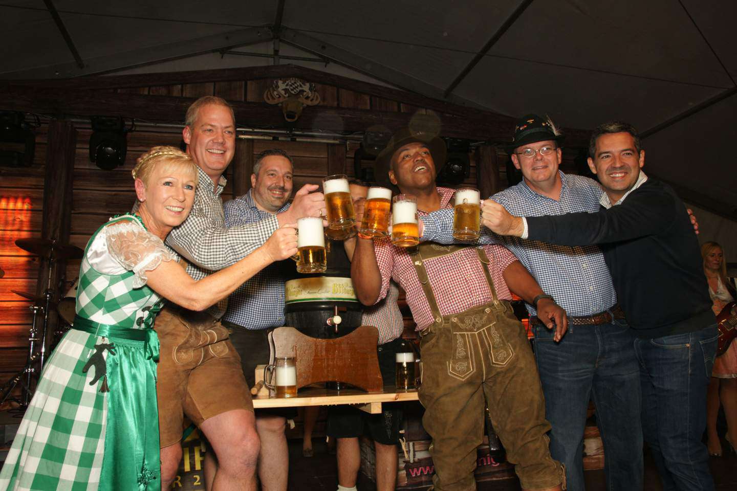 Keg opening at the Ramstein Oktoberfest
