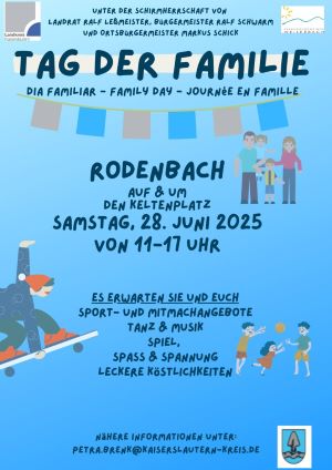 Poster of the Family Day in Rodenbach