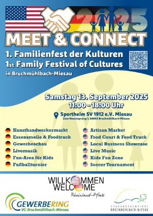 Poster of the Event "Meet & Connect" in Bruchmühlbach-Miesau