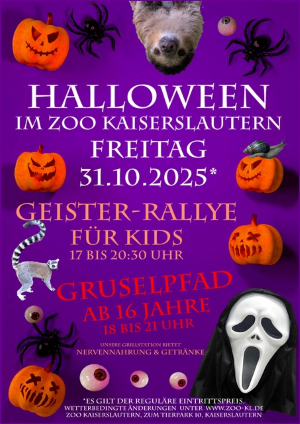Poster of the Halloween Chase at the Kaiserslautern Zoo