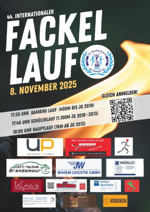 Poster of the Torch Run in Rodenbach