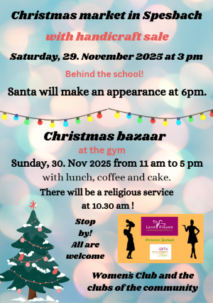 Poster of the Christmas Market in Spesbach
