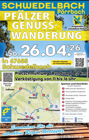 Poster of the Culinary Hiking Tour in Schwedelbach