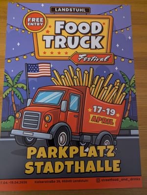 Poster of the Streed Food Festival in Landstuhl
