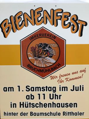 Poster of the Bee Festival in Hütschenhausen