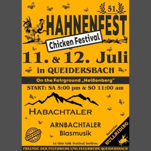 Poster of the Rooster Festival in Queidersbach