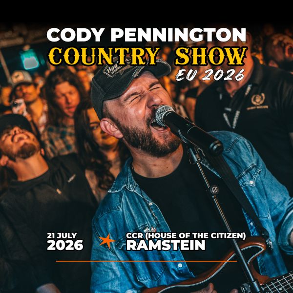 Poster advertising Cody Pennington Country Show in Ramstein