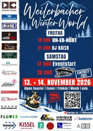 Poster of the Weilerbach Winter World event